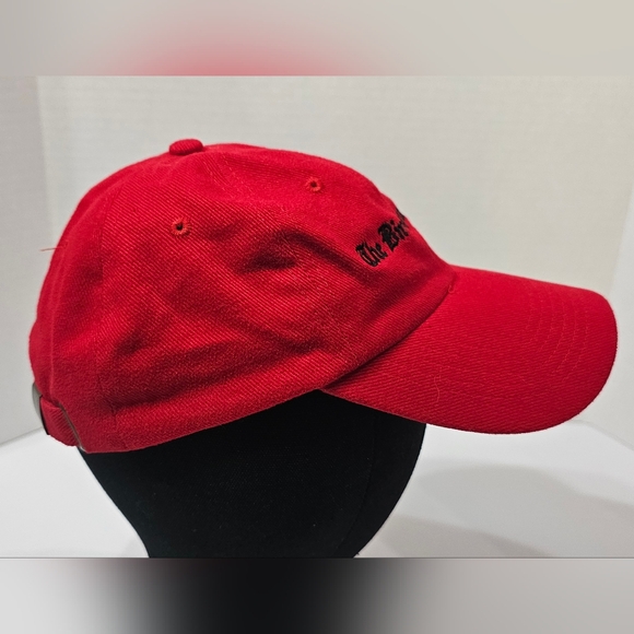 The Birmingham News Adj Red Embroidered Logo Bullet Line Headwear Rare EUC - Picture 4 of 7